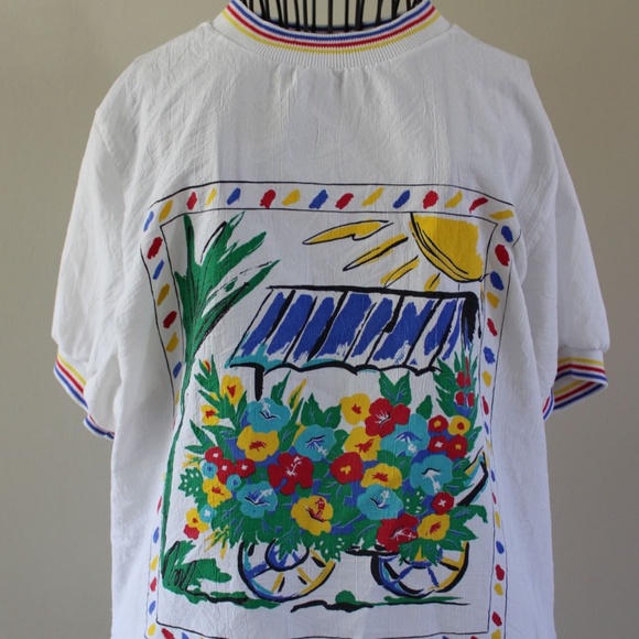 Vintage flower stand shirt - Picture 1 of 2